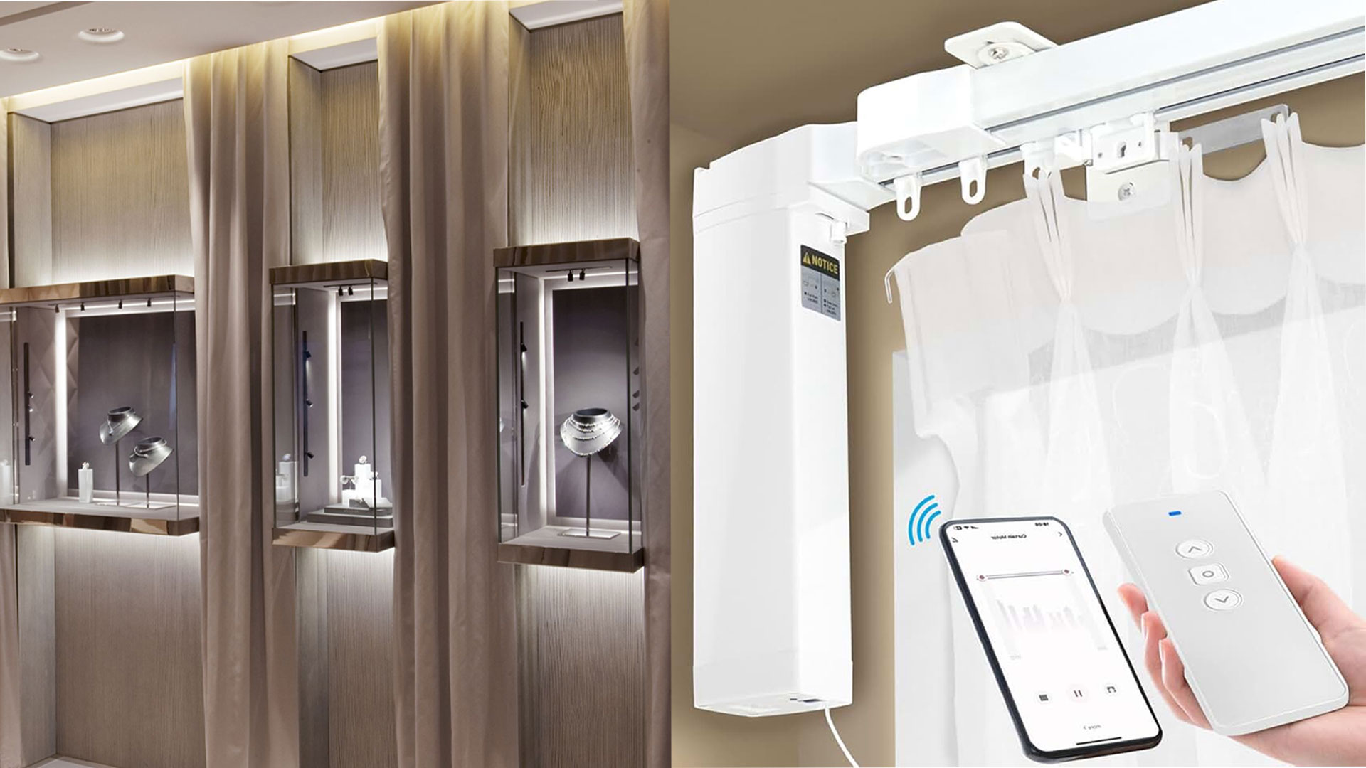 پرده برقی طلافروشی