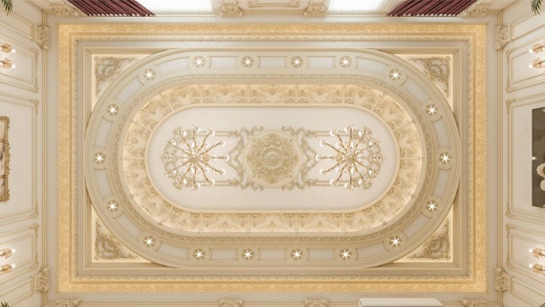 سقف کلاسیک طلافروشی