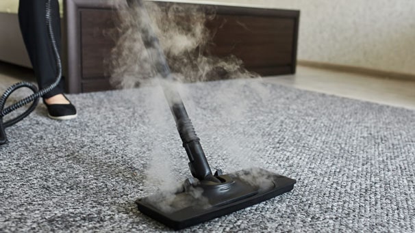 استفاده از بخارشوی برای ترمیم موکت تایلی